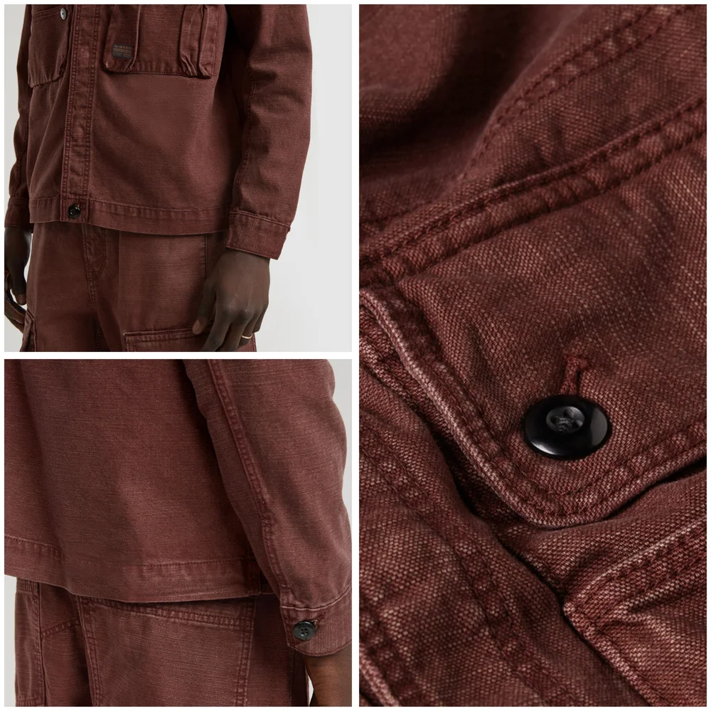 NWT, G-STAR UTILITY OVERSHIRT Denim Jacket In Faded Autumn Leaves